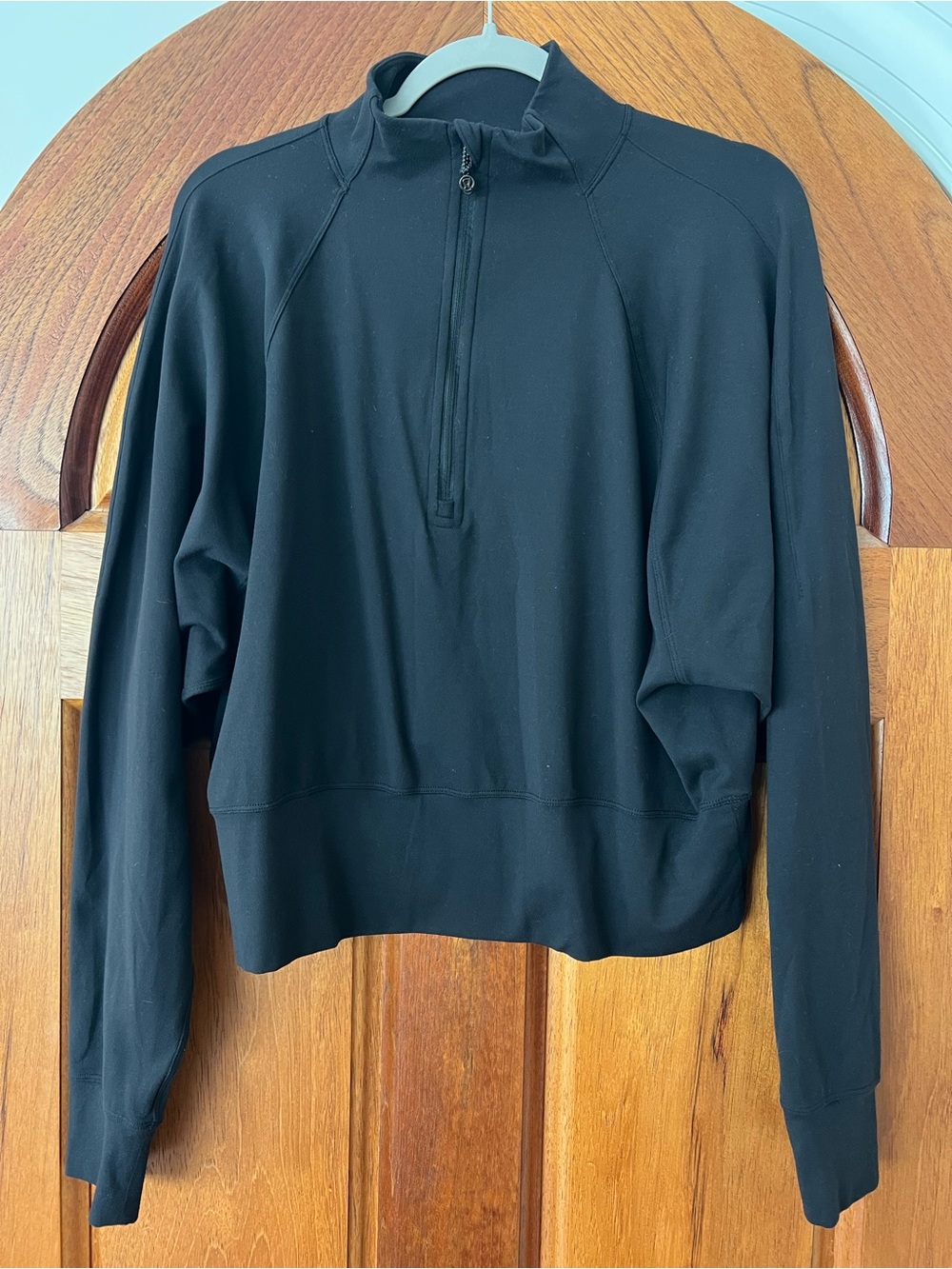 Lululemon Ready To Rulu 1/2 Zip Pullover Size 10 RT $108 Black